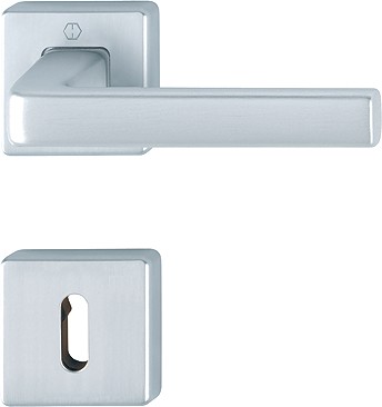 Hoppe Türgriffgarnitur Dublin F1 Aluminium natur 1124/843KV/843KVS OB