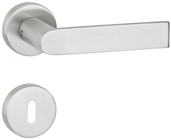 Hermat ZT Rosettengarnitur BB Basic 13 Oberfl. 60 Edelstahl matt