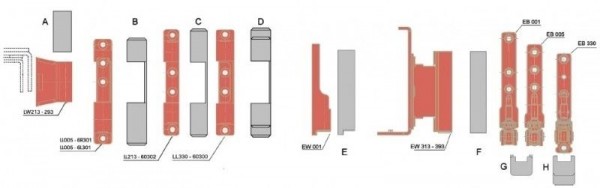 AUBI Abdeckkappe Ecklagerkappe zu Beschlagserie A300 EK001 EK201 EK330 EK300 EK211 LK330 LK221 LK005 LK006