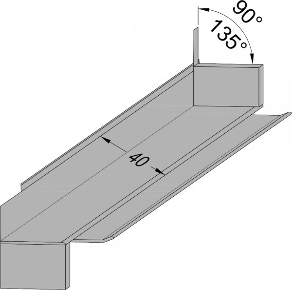 Gutmann Aluminium Verbinder VT 400 210 mm dunkelbraun matt ähnlich zu Eloxal C34 HWF
