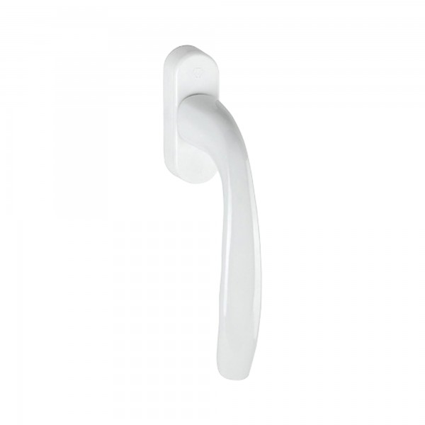 HOPPE Fenstergriff NEW YORK 0810/U76 Nocken 10 mm Vierkant 7x43 mm Sockel 24 mm inkl. Schrauben M5x55 F9016 verkehrsweiß