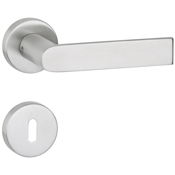 Hermat ZT Rosettengarnitur BB Basic 13 Oberfl. 60 Edelstahl matt