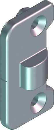 Roto Mittelschließer verd. H Rahmenteil BZ 24 mit Bohrzapfen NT