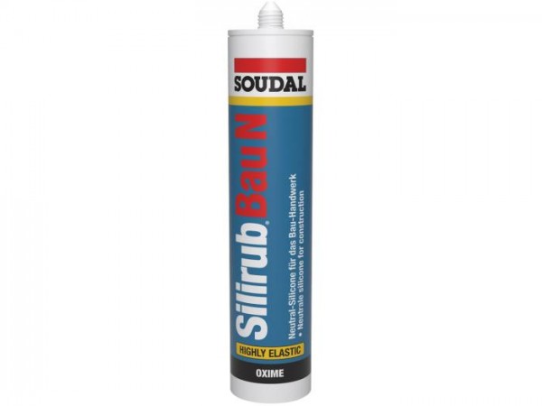Soudal Silikon Silirub Bau N 310 ml weiss Fugendichtstoff Soudal