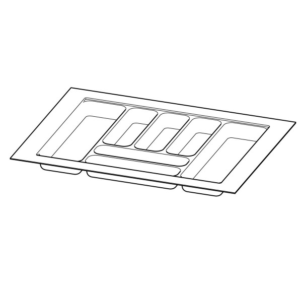 Hettich OrgaTray 440 Einsatz silber 441 - 520 / 501 - 600 mm