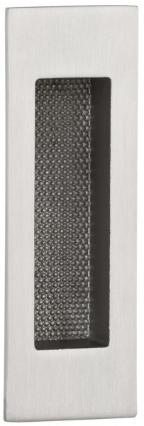Hermat Schiebetürmuschel 3653 ohne Lochung 105x35 mm kantig Ober. 60 Edelstahl matt