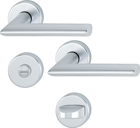 Hoppe Badgarnitur Stockholm F1 Aluminium natur SK/OL 1140/42KV/42KVS