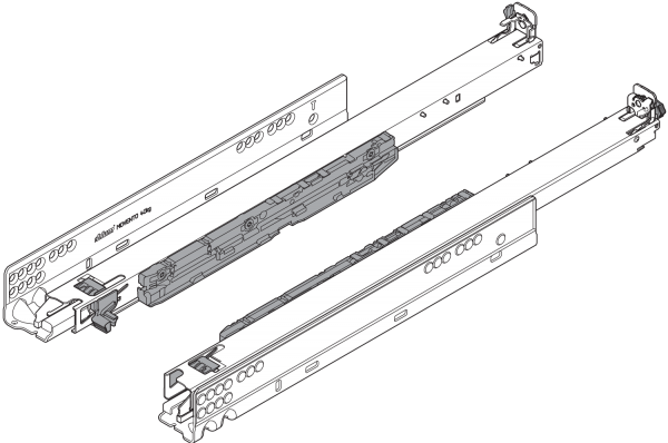 Blum Movento S Vollauszug 500 / 40kg mit BLUMOTION ohne Kupplun