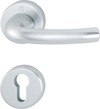 Hoppe Türgriffgarnitur Tokyo F1 Aluminium natur 72 mm PZ