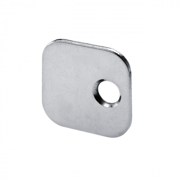 Hettich Gegenplatte zum Ankleben und Anschrauben vernickelt