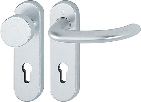 Hoppe FS Wechselgarnitur Marseille PZ F1 Aluminium natur 72 FS-58/353KH/1138