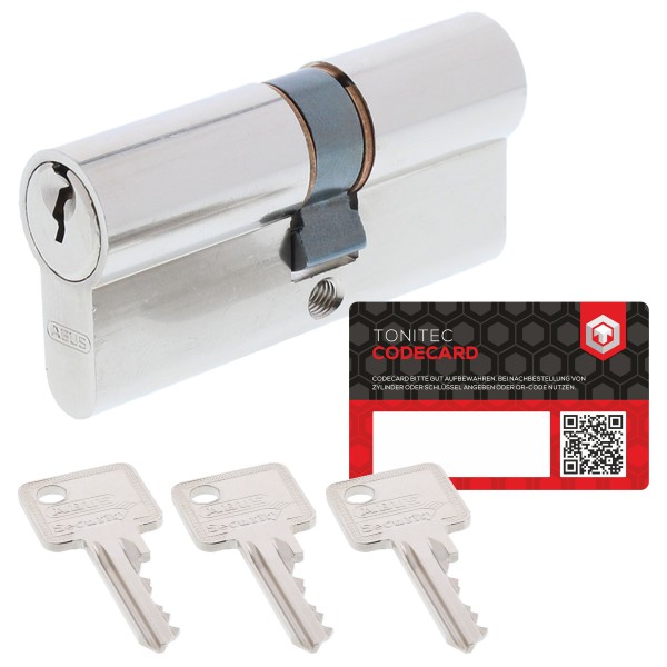 ABUS KurzZylinder C60 C51 C50 C42 21/21 25/25 21/26 27/33 inkl. ToniTec® CodeCard