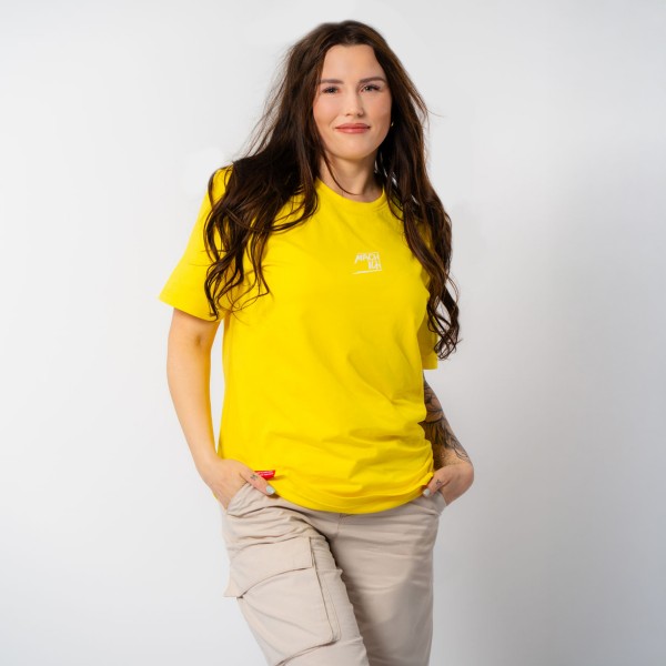 MACH ICH® T-Shirt mit Classic Logo Unisex (Sonnengelb)