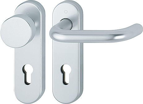 Hoppe Wechselgarnitur Paris PZ F1 Aluminium natur 72 mm 58/353KH/138
