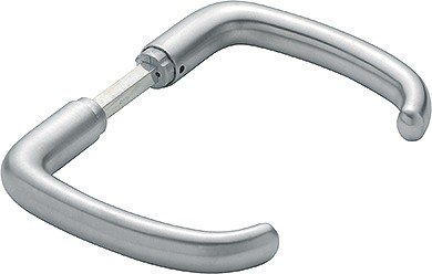 Hoppe Glastür Drückerpaar San Francisco F69 Edelstahl matt