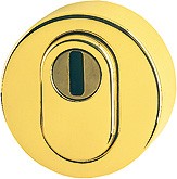 Hoppe Schutzrosette außen F77-R Messing poliert Resista M42NSB-ZA