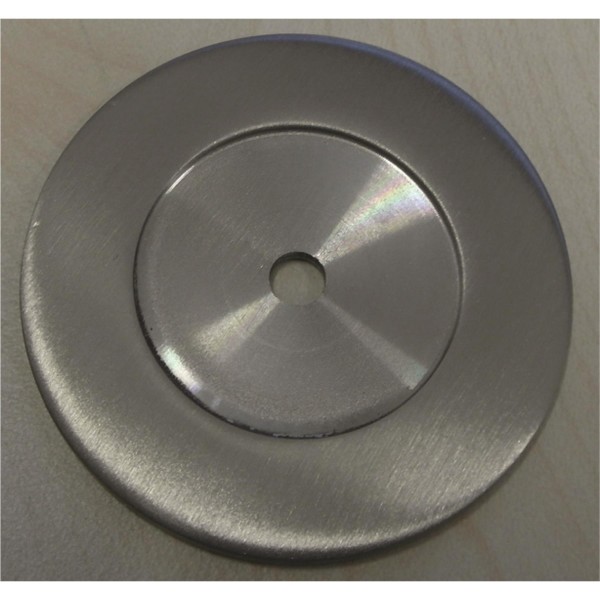 gelbrot Unterlegscheibe für Wandstopper Edelstahl Drm. 30 / 52 mm mit Bohrung