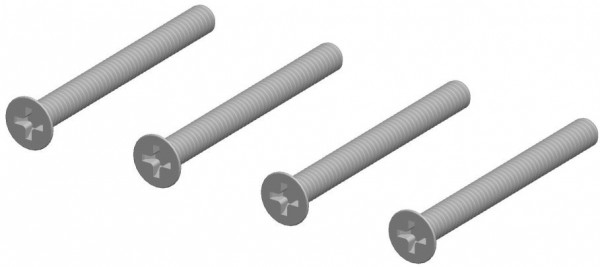gelbrot Schraubenset zu Rosettengarnitur Kl. 3 / Kl. 4 für TS 37 - 46