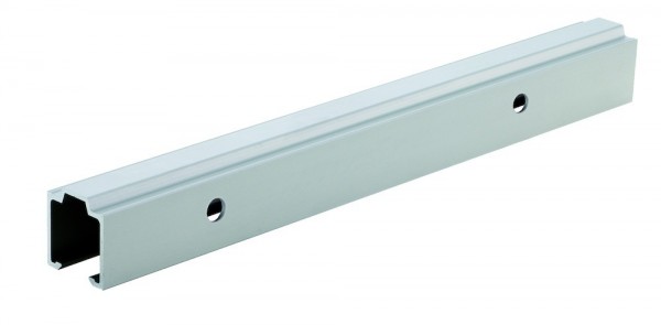 Woelm HELM 53/73 Laufschiene seitl. gelocht EV1 eloxiert , 2100 mm