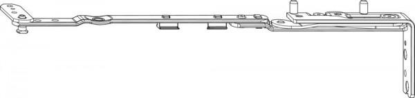 Roto Axerarm 350 H TF Ls ROTO Designo II NT Holz 24 mm glatter Falz