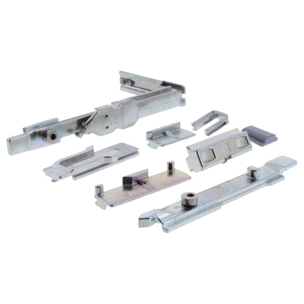 SI Siegenia LM - DK Beutel Verschlussseite Set inkl. Kupplungsset TS Titan Silber B1