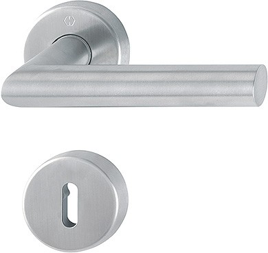 Hoppe Türgriffgarnitur Amsterdam F69 Edelstahl matt OB E1400/42H/42HKVS