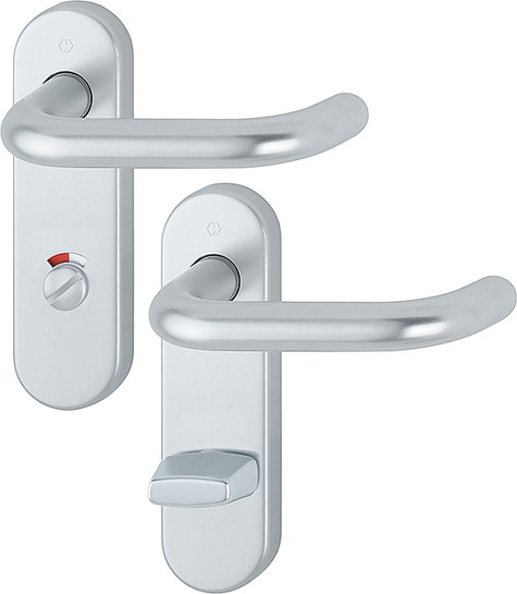 Hoppe Badgarnitur Paris RW-SK/OL F1 Aluminium natur 78 mm 138/353KH