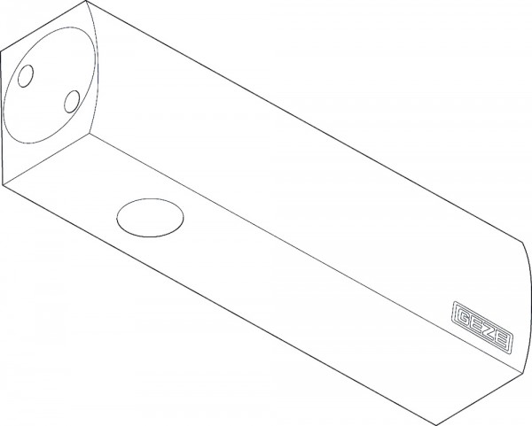 GEZE TS 2000 NV BC O. GESTÄNGE silber, mit Öffungsdämpfung