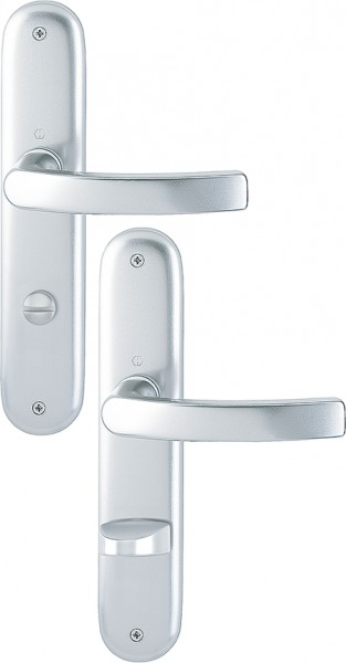 Hoppe Badgarnitur Luxembourg F1 Aluminium natur 199/273P SST SK/OL