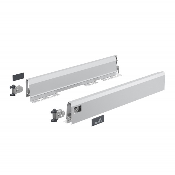 Hettich ArciTech flexible Sets Zargenhöhe 94 mm NL 500 mm silber