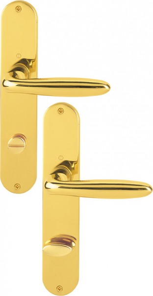 Hoppe Badgarnitur Verona F71 Messing poliert 78 mm SK/OL M151/302