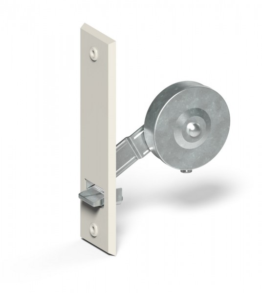 Einlassgurtroller für 22 mm Gurte Länge 10 m inkl. Deckplatte weiß