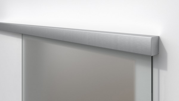 Hermat Schiebetür Klemmbeschlag 9171 San Remo für Ganzglastüren F1 silberfarben