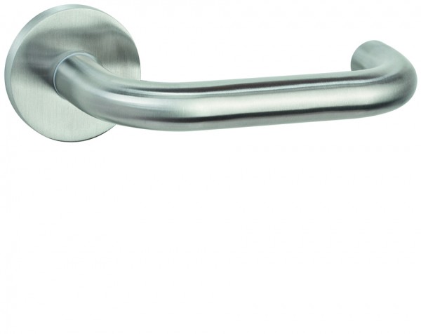 Hermat Drückerpaar BASIC 01 60 Edelstahl matt