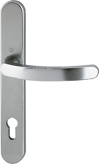 Hoppe 1/2 Innenschildgarnitur Luxembourg F9 Aluminium stahl