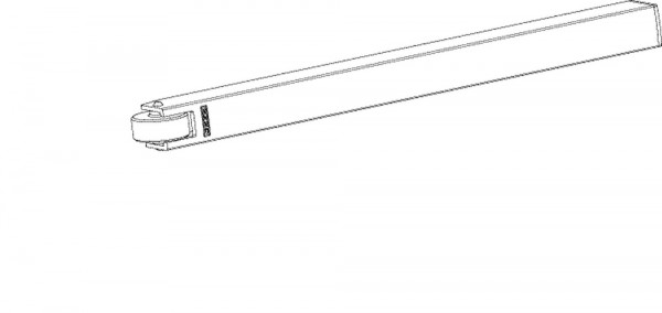 Geze Mitnehmerklappe CB flex silberfarbig