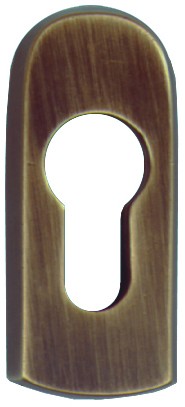 ALMEBRO Schutzrosette Nr. 4100 B1 Bronze brüniert glatt