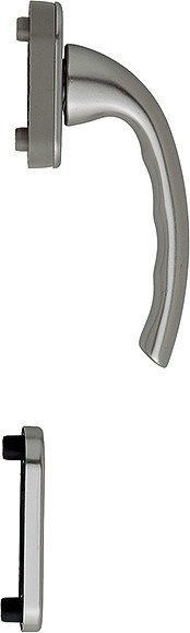 HOPPE Balkontür Rosettengarnitur Tokyo F9 10 mm Nocken , 7 mm VK , PZ