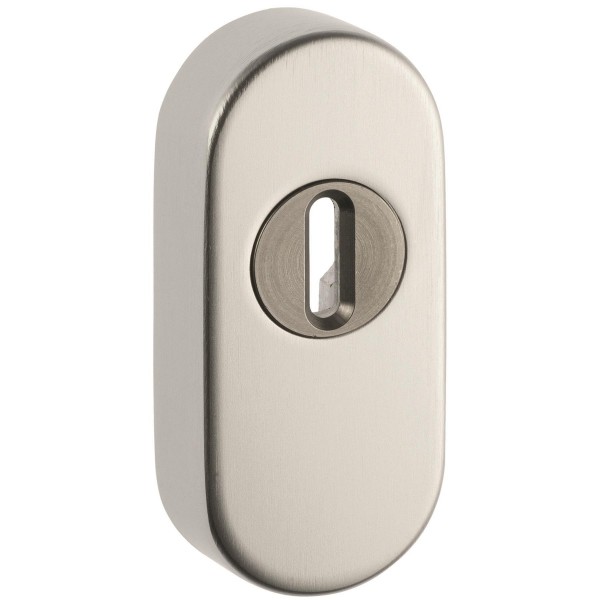 gelbrot Schiebrosette oval mit ZA RAL 9016 weiß Zyl.Überstand 8 - 10 mm
