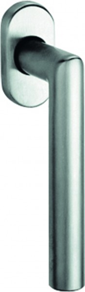 gelbrot ER Fenstergriff m Kugelrasterung matt 1203 7 mm Vierkant Stift