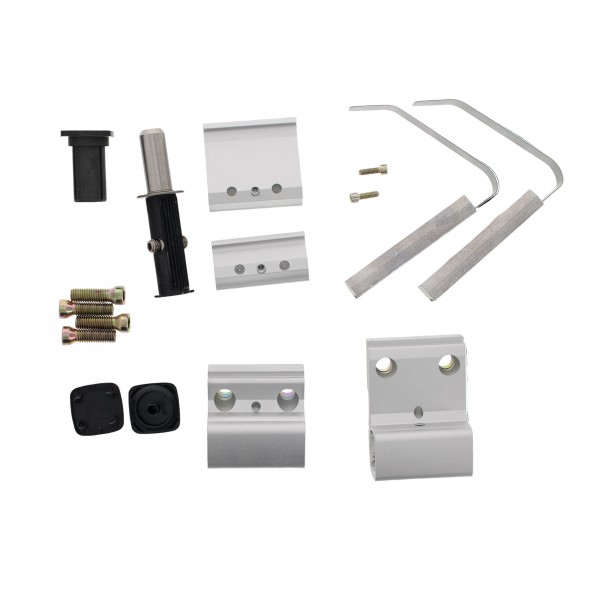 Dr. Hahn Türband 3 A801 3-teilig Drehpunkt 20 mm Bohrabstand 65 mm weiß Metall