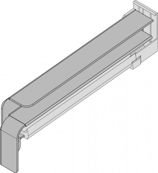 Gutmann Gleitabschluß Aluminium BF 4006 70 mm links blank