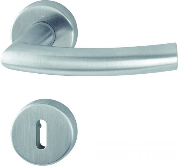 HOPPE Rosetten-Garnitur Trondheim F69 Edelstahl OB TS 37-42