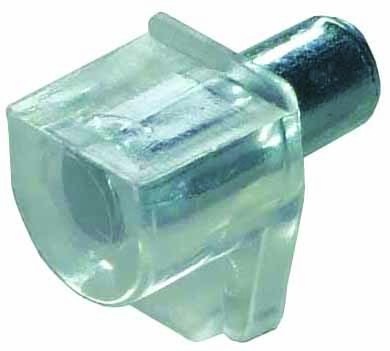 gelbrot Bodenträger Safety Kunststoff mit Stahlstift 5 mm transparent