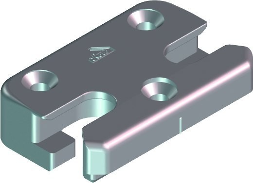 Roto Sicherheitsschließstück K o.B. NR 206 f. Profil Gealan 3000 NT
