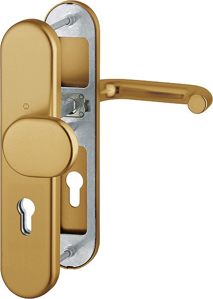 Hoppe Korr. Wechselgarnitur Paris ES1 F4 Aluminium bronze 72 mm PZ