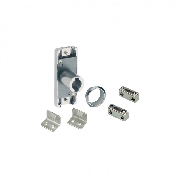 Hettich Set Zylinder-Schubstangenschloß rechts vernickelt