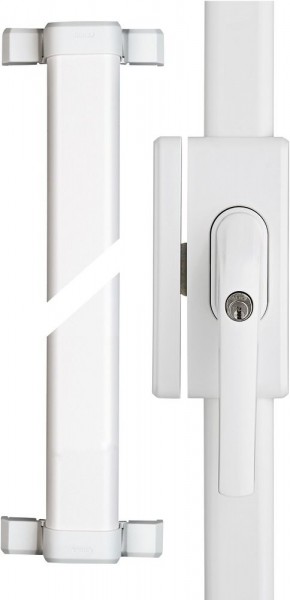 ABUS Fenster-Stangenschloss FOS650 weiß braun silber OHNE Stangen