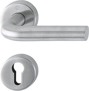 Hoppe Türgriffgarnitur Bonn PZ F69 Edelstahl matt E150/42H/42HKVS
