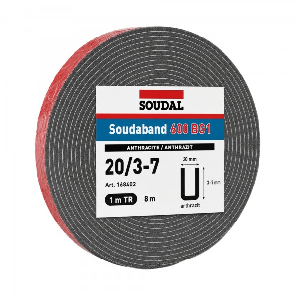 Soudal SOUDABAND 600 BG1 20/3-7 anthrazit 1m TR Rolle a 8 m